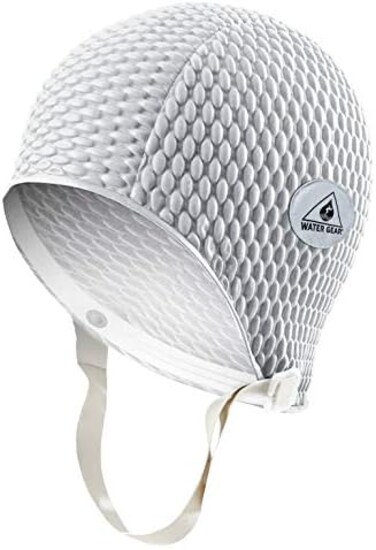 قبعة سباحة من المطاط الطبيعي من ووتر جير