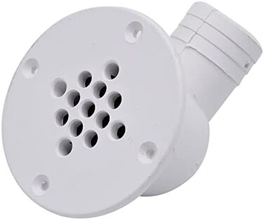 T & H Marine Supply 90 درجة تصريف قمرة القيادة - أبيض، مخرج 90 درجة - 1-1/2 "خرطوم ديا - أبيض (CSD-92-DP)