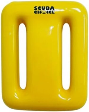 وزن من قوالب الرصاص المتنوعة المطلية بالفينيل الاصفر من Scuba Choice