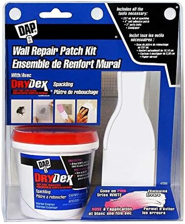 DAP 12345 مجموعة رقع اصلاح الحائط 3 بوصة مع درايديكس سباكلينج