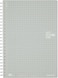 Kokuyo Spiral Graph Notebook, 8.3'' x 5.8'' Business Journal A5 Soft Ring Notebooks with 5mm Grid Ruled, 80 Perforated Sheets, Sliver 1 Subject Notebook, Note Take for Work. Japan Import(SU-SV338S5-C)