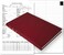 BookFactory American Funeral Record Book/Funeral Log Book - F.J. Feineman Co. 4300-O Version, 336 Pages, Burgundy Cover, Smyth Sewn Hardbound, 8 7/8" x 13 1/2" (LOG-336-4300-O-LMT38)