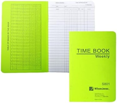 حذاء ويلسون جونز فورمان تايم بوك، 6.75 × 4.125 بوصة، قطعة واحدة