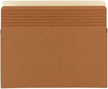 شريط مبرد أنيق من Smead، مقصوص مستقيم، الأطراف 5-1/4 بوصة، ألوان أصلية، أحمر، 10 في العلبة (73209)