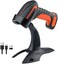 Tera Pro (Extreme Performance) Industrial 1D 2D QR Barcode Scanner Wireless Bar Code Reader 2.4G Wireless 2500mAh Compatible with Bluetooth Drop Resistant for Windows Mac Android iOS Model 8100 Orange