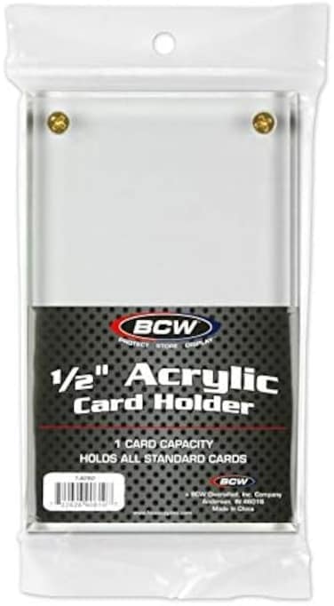 BCW 1-A050 1/2 in. Acrylic Card Holder
