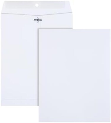Quality Park QUA38390, Clasp Envelopes, 100 / Box, White