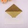 lucky star 25 PCS A7 Pearlescent Gold Glitter Envelope,5.35 x 7.7 inches, Perfect for 5x7 Wedding Invitation Cards,Greeting Invite (Pearl ivory+Gold glitter)