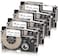 Absonic Compatible Label Tape Replacement for Casio XR-18WE for CW-L300 KL-120 KL-430 KL-750 KL-780 KL-2000 KL-7000 KL-7200 KL-8100 KL-P1000 EZ Printer (3/4" x 26', 18mm x 8m, Black on White) 4-Pack