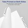 Avery-Style Legal Side Tab Divider, Title: 8, Letter, White, 25/Pack