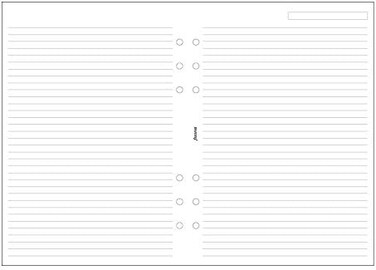 (B343008) ورقة بيضاء مسطرة من فيلوفاكس A5