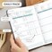 Clever Fox Food Journal - Daily Food Diary, Meal Planner to Track Calories &amp; Nutrients, Weight Tracker Notebook, A5 (Black)