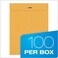 Quality Park 8-3/4 x 11-1/2 Clasp Envelopes, Clasp and Gummed Closures for Storing or Mailing, Extra Heavy-Duty 32 lb Kraft Paper, 100 per Box (QUA37787), Light Brown