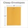 Quality Park 10" x 13" Clasp Envelopes, Brown Kraft, Gummed Flap, 100/Box (QUA37797)