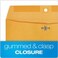 Quality Park 10" x 13" Clasp Envelopes, Brown Kraft, Gummed Flap, 100/Box (QUA37797)