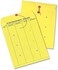 Quality Park Inter-Departmental Envelopes with String &amp; Button Closure, 10" x 13" 1-Side, Yellow, 100 per Carton (QUA63576)