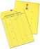 Quality Park Inter-Departmental Envelopes with String &amp; Button Closure, 10" x 13" 1-Side, Yellow, 100 per Carton (QUA63576)