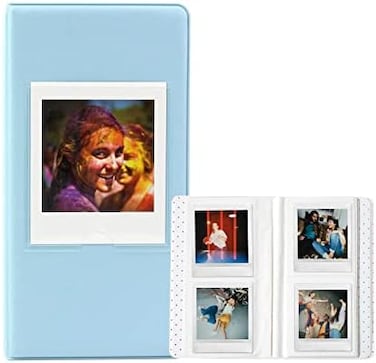 فيلم كاميرا فوجي فيلم مربع إنستاكس 64 جيبًا لـ Instax SQ1 SQ6 SQ10 SQ20 SP-3 مربعة القلم للرصيد (3.39 × 2.83 بوصة) - أزرق