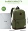 VASCHY Men's Backpack, Women's Waterproof School Bag, Boy Girl Computer 15.6 Inch Vintage for School, College, Work, Travel, Leisure