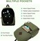 VASCHY Men's Backpack, Women's Waterproof School Bag, Boy Girl Computer 15.6 Inch Vintage for School, College, Work, Travel, Leisure