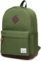 VASCHY Men's Backpack, Women's Waterproof School Bag, Boy Girl Computer 15.6 Inch Vintage for School, College, Work, Travel, Leisure