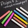 BAZIC Products B Colored (12 Pcs) + White (12 Pcs) Chalk + Premium Chalkboard Eraser Bundle, Non-Toxic Kids Art Office Classroom Store Home, 1-Pack (2402)