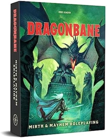 Free League Publishing Dragonbane: RPG Core Set - Mirth &amp; Mayhem Boxed Set, Free League Publishing, Includes-Dice, Rulebook, Map &amp; More