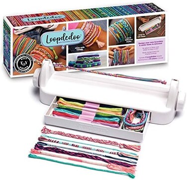 Loopdedoo DIY Friendship Bracelet Maker Kit - Friendship Bracelet Making Kit for Kids Ages 8 &amp; Up - Make Bracelets in Minutes for Birthday, Friendship Day, Christmas Gift - Award Winning Craft Kit