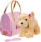 Pucci Pups by Battat &ndash; Cocker Spaniel Stuffed Puppy with Pink and Gold Dotted Stuffed Animal Bag, Pucci Pups Glam Gold &amp; C. Spaniel, ST8342Z