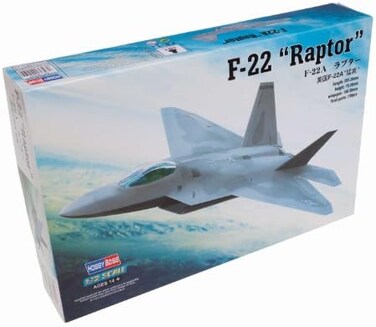 Hobbyboss 1:72 Scale F-22A Raptor Assembly Authentic Kit