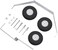 Hobbypark 1 Set Aluminum Main Landing Gear Wheel Kit RC Airplane Cessna 182 Parts Replacement 40 Size ARF PNP
