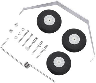 Hobbypark 1 Set Aluminum Main Landing Gear Wheel Kit RC Airplane Cessna 182 Parts Replacement 40 Size ARF PNP