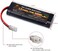melasta 7.2 Volt 5000mAh Flat Ni-MH High Power Battery Packs with Tamiya Discharge Connector for RC Racing Cars, RC Truck, RC Tank, RC Boat Aircraft,RC Airplane, RC Helicopter
