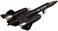 Kinsmart - Black X-Planes Air force SR-71A Blackbird Die Cast Jet Plane Toy with Pull Back Action