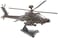Daron Postage Stamp Boeing AH-64D Apache Longbow 1/100 Scale Diecast Display Model with Stand,Medium
