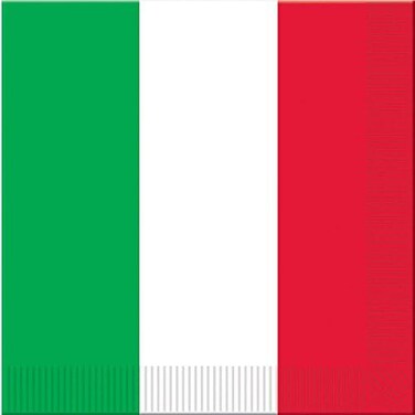 Beistle Red, White &amp; Green Luncheon Napkins (Pack of 12)