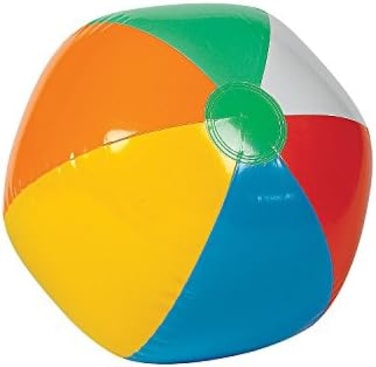 Rhode Island Novelty eBuyGB Pack of 12 Inflatable 12" Rainbow Colour Beach Balls