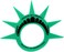 City-Souvenirs Fun Statue of Liberty Costume Hat Crown Visor (MADE in USA) for Costumes and New York City Theme Parties
