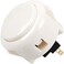 SANWA 6 pcs OBSF-24 Original Push Button 24mm - for Arcade Jamma Video Game &amp; Arcade Joystick Games Console (White) S@NWA
