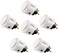 SANWA 6 pcs OBSF-24 Original Push Button 24mm - for Arcade Jamma Video Game &amp; Arcade Joystick Games Console (White) S@NWA