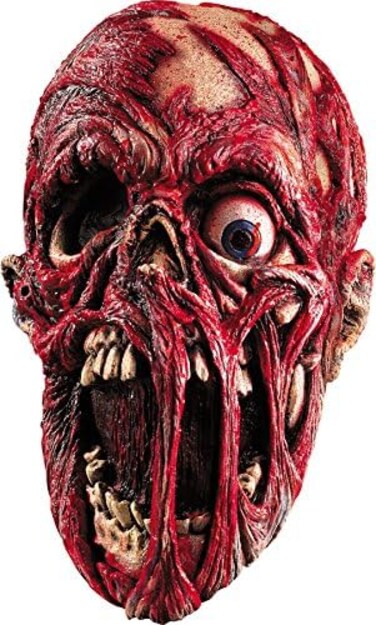 Rubie's Costume Screaming Corpse Overhead Mask, Flesh/Red, One size