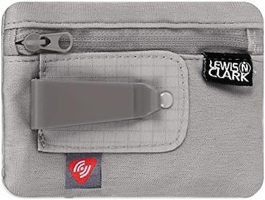 Lewis N. Clark RFID-Blocking Hidden Clip Stash Travel Belt Wallet