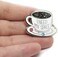 Compoco Lapel pin I need my space coffee cup with planets solar system for space lovers