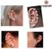 Yoursfs Cuffs Earrings for Women Clip on Non Pierced Ear Cuff Climber Crystal Cz Hypoallergenic Earrings