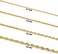 قلادة سلسلة حبلية من الذهب الأصفر عيار 14 قيراطًا من Kooljewelry للرجال والنساء (2.1 مم، 3.2 مم، 4.2 مم أو 6 مم)