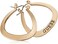 أقراط طوقية بشعار بيضاوي صغير أساسي من GUESS