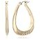 أقراط طوقية بشعار بيضاوي صغير أساسي من GUESS