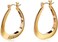 أقراط طوقية بشعار بيضاوي صغير أساسي من GUESS