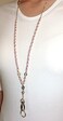 Hidden Hollow Beads (Pink Breast Cancer - Breakaway) - Cancer Awareness Women's Beaded Fashion Lanyard Necklace, Jewellery ID Badge and Key Holder, 90cm .