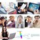 COASION Blue Light Blocking Glasses for Women Vintage Round Anti Blue Ray Computer Game Eyeglasses Small Face